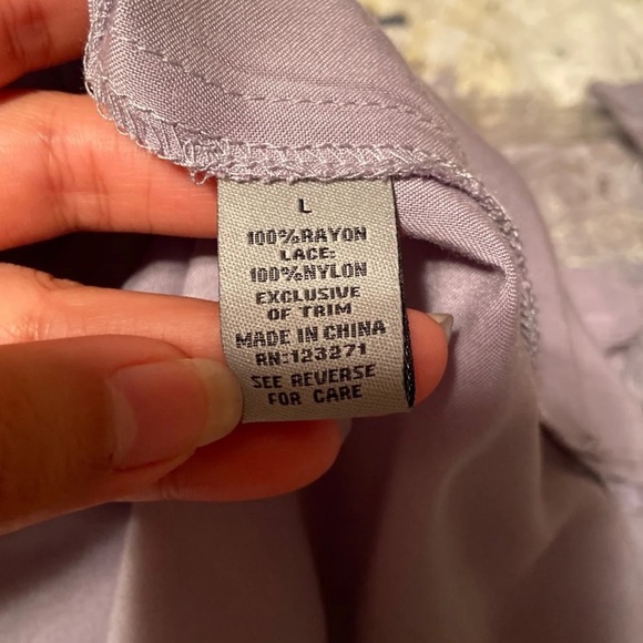 NWOT Off the shoulder long Lavender Dress - Picture 7 of 7